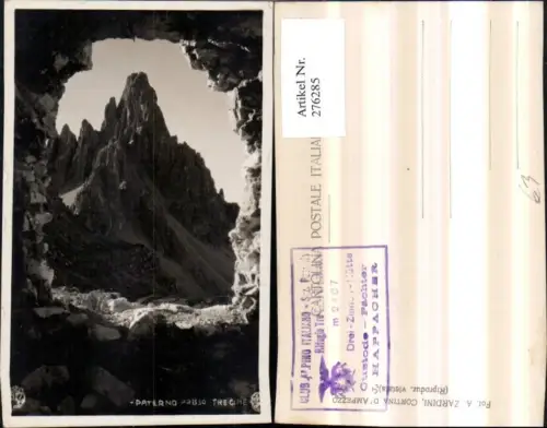 276285,Veneto Belluno Auronzo di Cadore Paterno Presso Tre Cime Bergkulisse