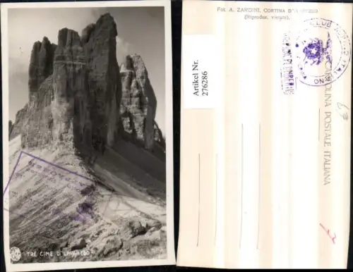 276286,Veneto Belluno Auronzo di Cadore Tre Cime di Lavaredo Bergkulisse