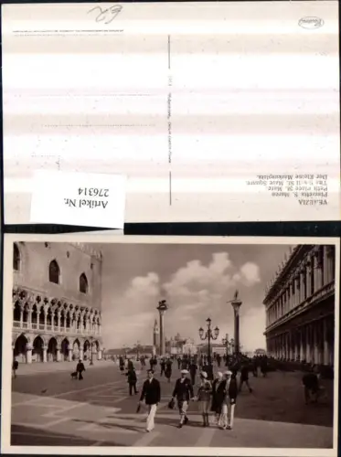 276314,Veneto Venezia Venedig Piazzetta S. Marco Markusplatz