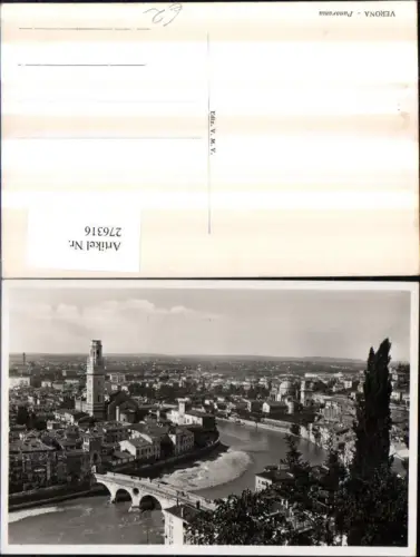 276316,Veneto Verona Panorama Totale Brücke