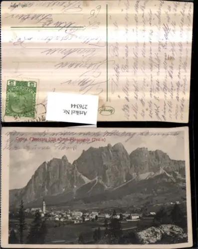 276344,Veneto Belluno Cortina d'Ampezzo Totale col Pomagagnon Bergkulisse