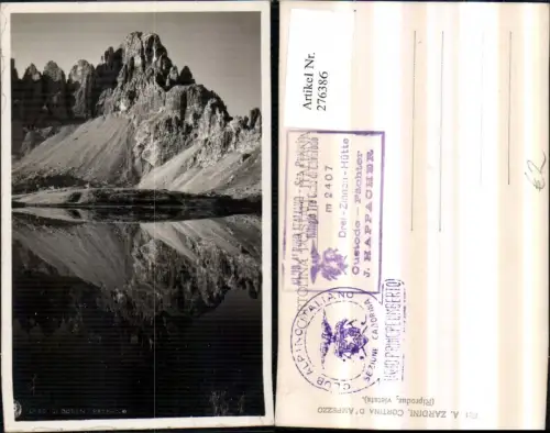 276386,Veneto Belluno Auronzo di Cadore Lago di Boden Paterno Bergkulisse