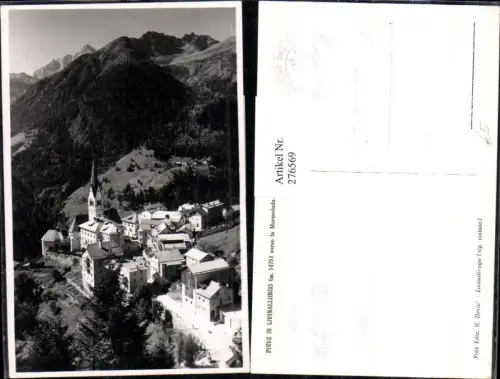 276569,Veneto Belluno Pieve di Livinallongo verso la Marmolada Totale Bergkulisse