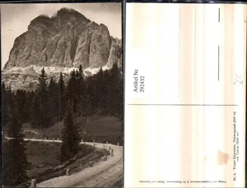 292432,Veneto Belluno Falzaregopass m. Tofana Bergkulisse b. Cortina d'Ampezzo