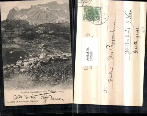 292809,Veneto Belluno Cortina d'Ampezzo Totale con Tofana Bergkulisse