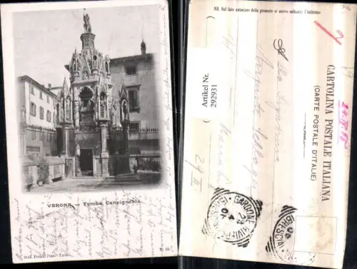 292931,Veneto Verona Tomba Cansignorio Grabmal