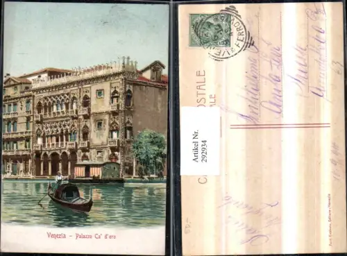 292934,Veneto Venezia Venedig Palazzo Ca d'oro Palast Gondel