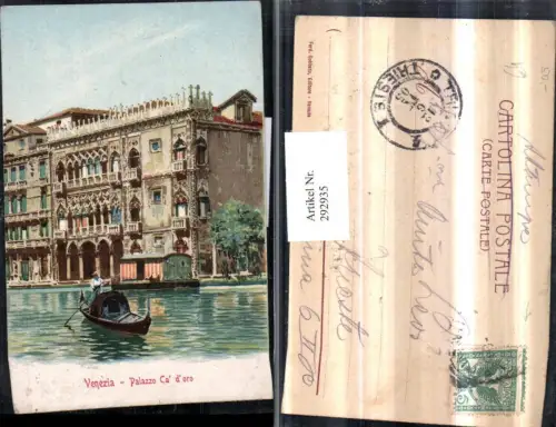 292935,Veneto Venezia Venedig Palazzo Ca d'oro Palast Gondel