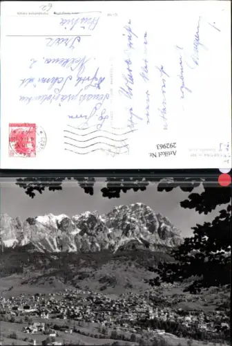 292963,Veneto Belluno Cortina d'Ampezzo Totale m. Monte Cristallo Bergkulisse
