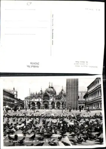 292970,Veneto Venezia Venedig Piccioni di Piazza S. Marco Markusplatz Kirche Tauben