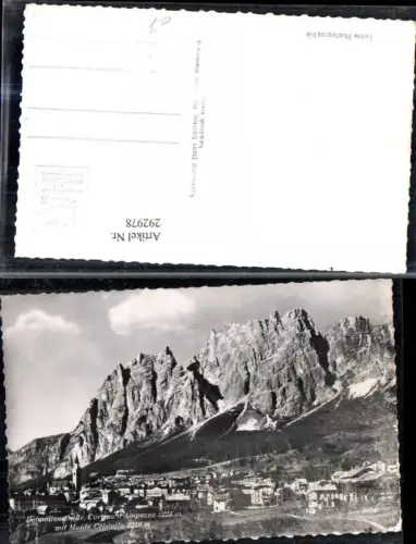 292978,Veneto Belluno Cortina d''Ampezzo Totale m. Monte Cristallo Bergkulisse