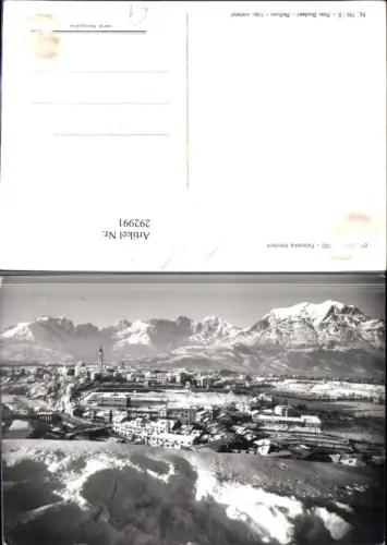 292991,Veneto Belluno Totale Panorama invernale Bergkulisse Winterbild