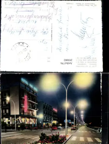 293002,Veneto Venezia Chioggia Lido di Sottomarina Notturno Lungomare Straßenansicht Hotel