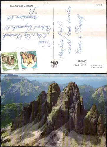 293020,Veneto Belluno Tre Cime di Lavaredo Bergkulisse b. Auronzo di Cadore