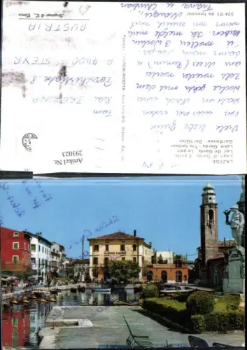 293023,Veneto Verona Lazise Lago di Garda Gardasee Hafen Boote Albergo S. Marco