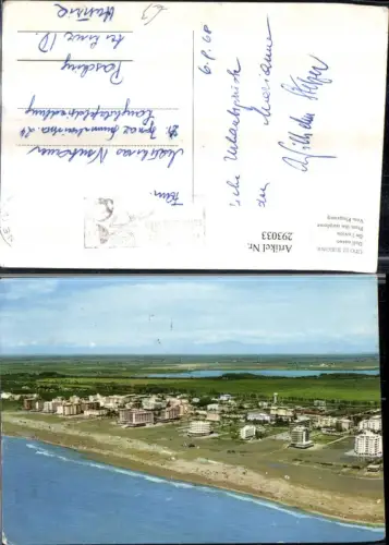 293033,Veneto Venezia Lido di Bibione Totale Fliegeraufnahme