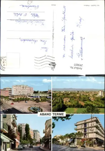 293057,Veneto Padova Abano Terme Totale Hotel Brunnen Straßenansicht Mehrbildkarte
