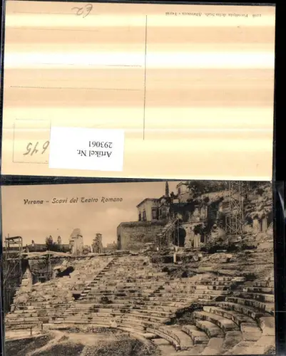 293061,Veneto Verona Scavi del Teatro Romana Amphitheater