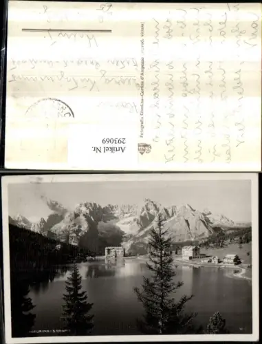 293069,Veneto Belluno Misurina See m. Sorapis Bergkulisse b. Auronzo di Cadore