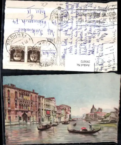 293072,Veneto Venezia Venedig Canal Grande e Chiesa della Salute Kirche Gondeln