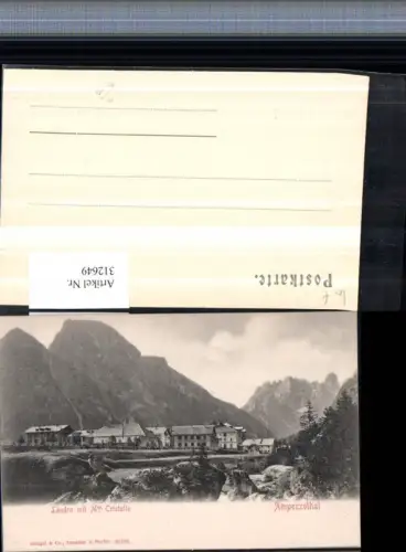 312649,Veneto Belluno Landro b. Cortina d'Ampezzo m. Monte Cristallo Bergkulisse pub Stengel e Co 20703