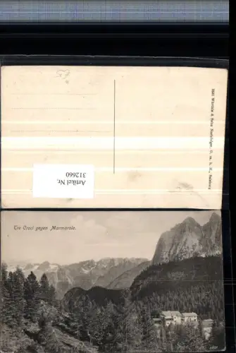 312660,Veneto Belluno Tre Croci b. Cortina d’Ampezzo geg. Marmarole Bergkulisse