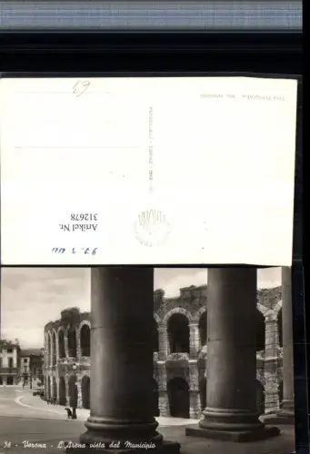 312678,Veneto Verona L'Arena vista dal Municipio Arena