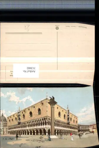312682,Künstler AK Veneto Venezia Venedig Palazzo Ducale Palast