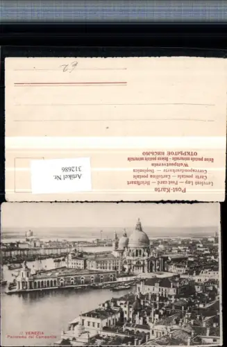 312686,Veneto Venezia Venedig Panorama dal Campanile Teilansicht