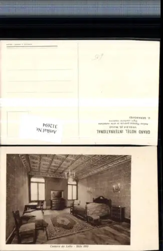 312694,Veneto Venezia Venedig S. Marco Grand Hotel International Camera da Letto