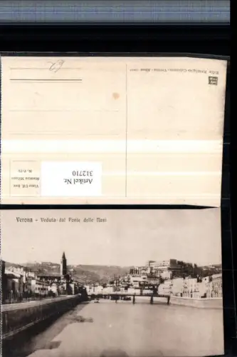 312710,Veneto Verona Veduta dal Ponte delle Navi Teilansicht Brücke