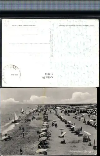 312841,Veneto Venezia Sottomarina Spiaggia Strand Strandleben Segelboot
