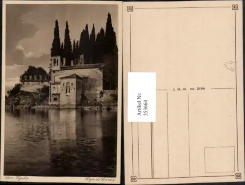 353664,Veneto Verona Lago di Garda Gardasee San Vigilio Kirche