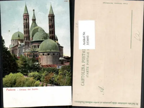 353693,Veneto Padova Chiesa del Santo Kirche