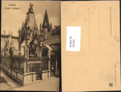 353703,Veneto Verona Tombe Scaligere Gräber Grabmäler