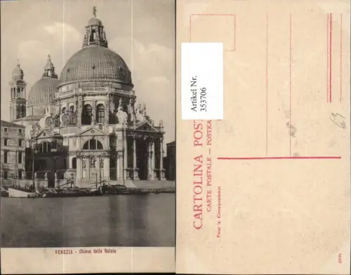 353706,Veneto Venezia Venedig Chiesa della Salute Kirche