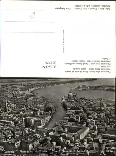353724,Veneto Venezia Venedig Panorama Canal Grande e bacino Totale