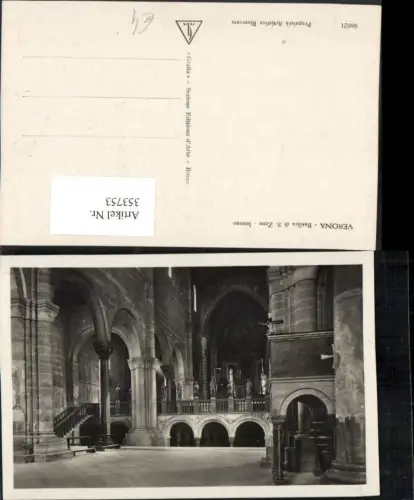 353753,Veneto Verona Basilica di S. Zeno Interno Kirche Innenansicht