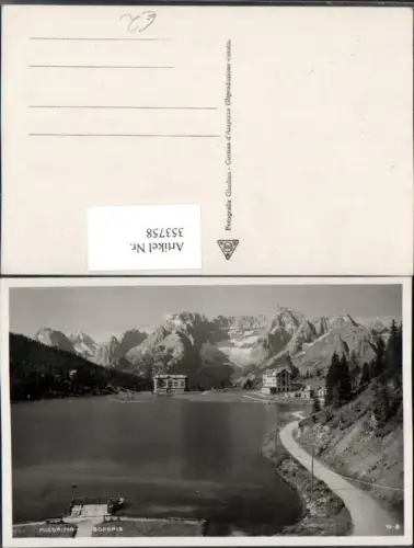 353758,Veneto Belluno Misurina See m. Sorapis Bergkulisse