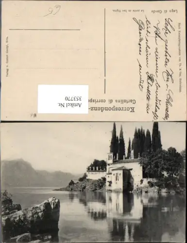 353770,Veneto Verona Lago di Garda La punta de San Vigilio Kirche Partie