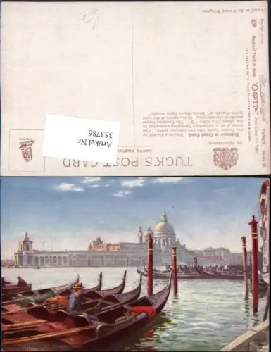 353786,Künstler AK Veneto Venzia Venice Venedig Grand Canal pub Raphael Tuck e Sons 7037