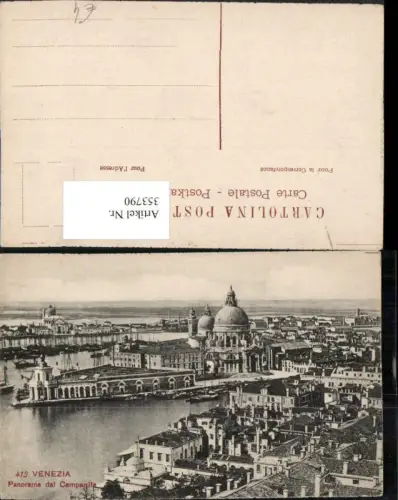 353790,Veneto Venezia Venedig Panorama dal Campanile Teilansicht