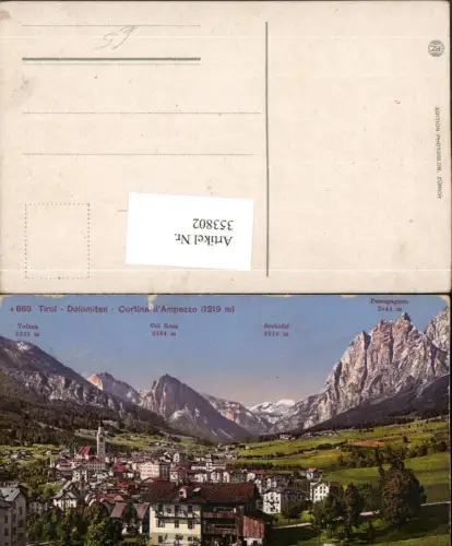 353802,Veneto Belluno Cortina d'Ampezzo Totale Bergkulisse