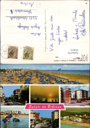 353814,Veneto Venezia Bibione La Spiaggia Strand Strandleben Hotels Mehrbildkarte