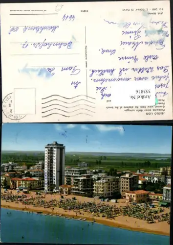 353816,Veneto Venezia Jesolo Lido Panorama della spiaggia Teilansicht Strand