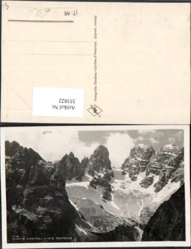353822,Veneto Belluno Monte Cristallo Piz Popena Bergkulisse