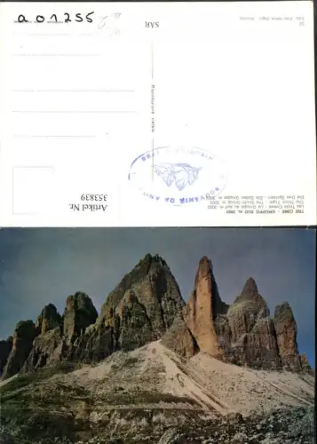 353839,Veneto Belluno Tre Cime Gruppo Sud Drei Spitzen Bergkulisse