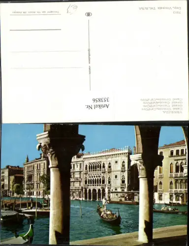 353856,Veneto Venezia Venedig Canal Grande Ca d'Oro Palast Kanal Gondel