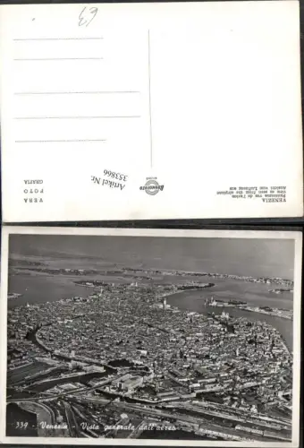 353866,Veneto Venezia Venedig Vista generale dall aereo Totale Fliegeraufnahme
