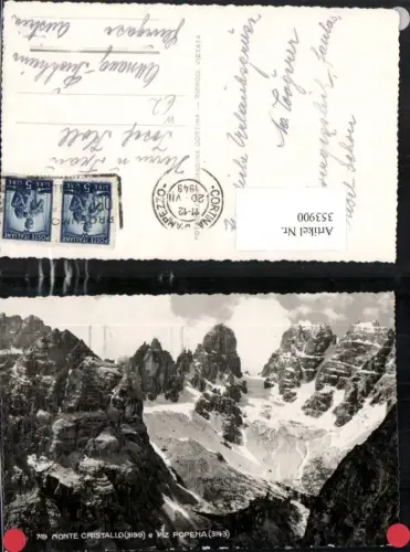 353900,Veneto Belluno Monte Cristallo e Piz Popena Bergkulisse